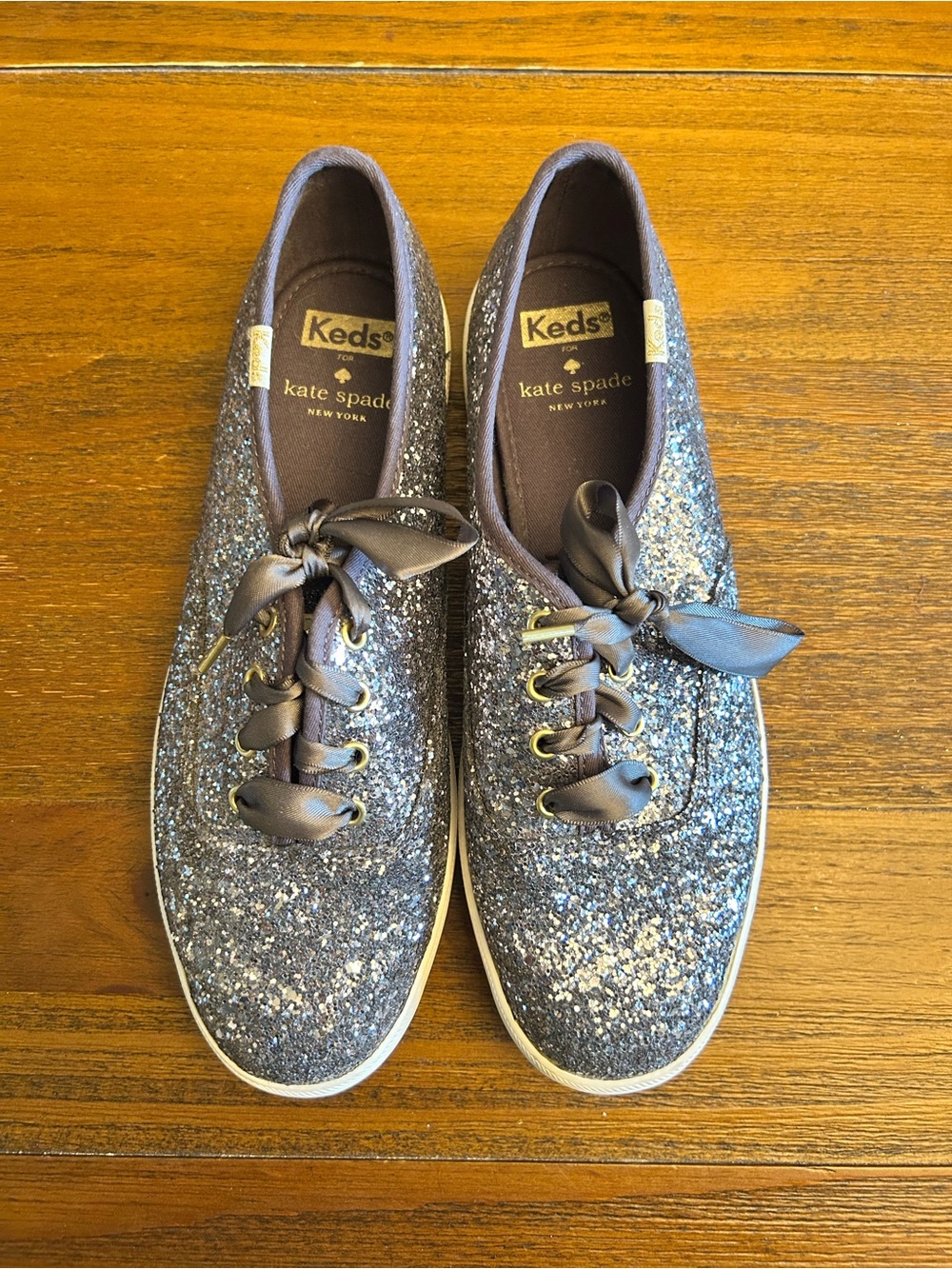 Keds x Kate Spade Glitter Sneakers - Navy